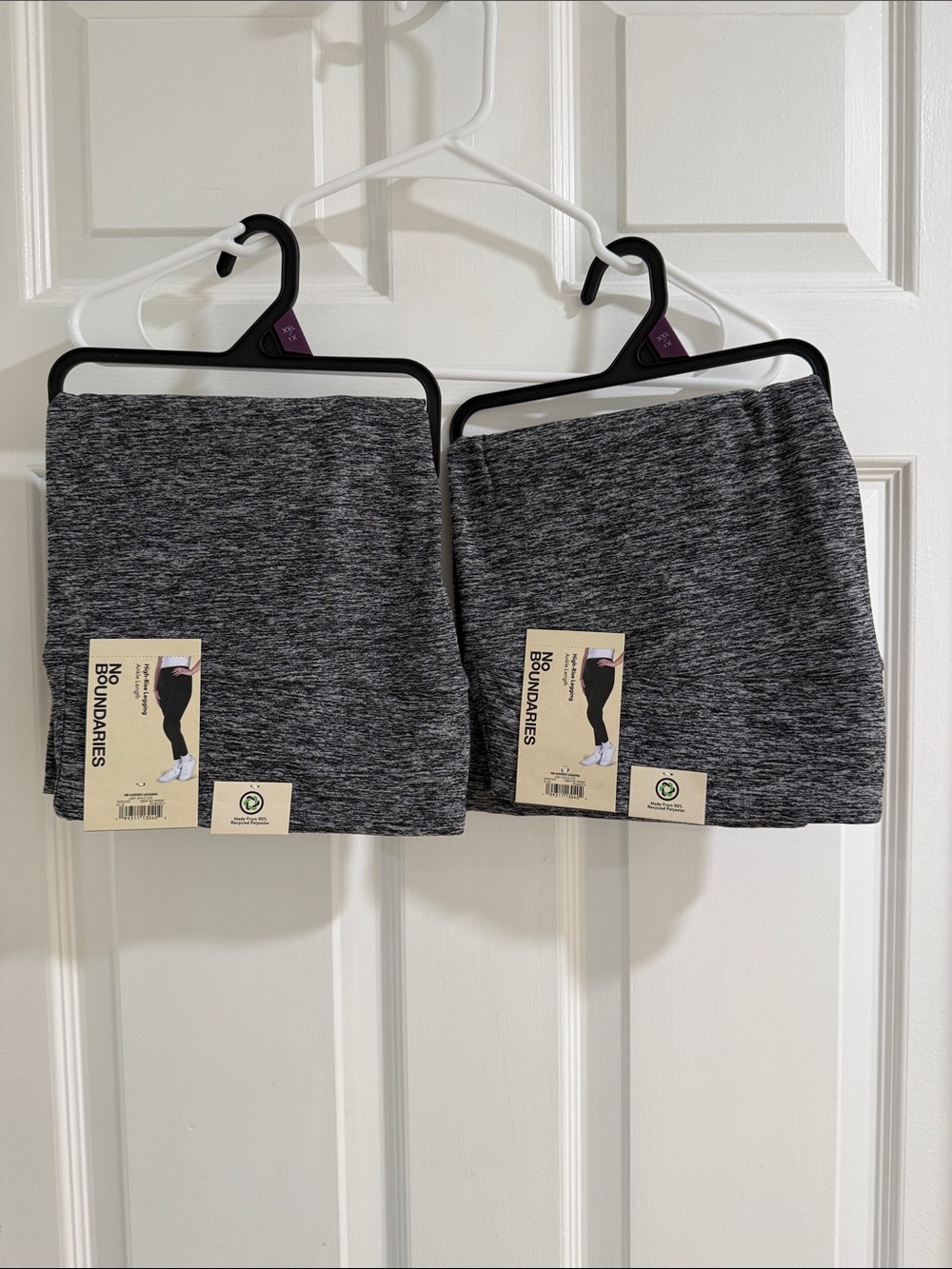 No Boundaries Heather Gray high-rise ankle length leggings - Set of 2